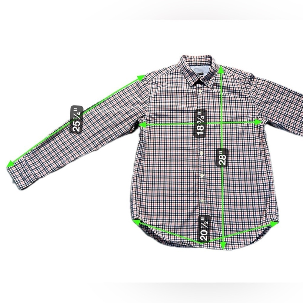 Banana Republic Camden Fit Shirt Men’s Small Check Button Up Long Sleeve - Picture 3 of 6